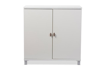 Marcy Entryway Handbags Or School Bags Sideboard Cabinet HS-001-White By Baxton Studio