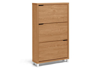 Simms Maple Shoe Cabinet FP-3OUSH-MAPLE By Baxton Studio