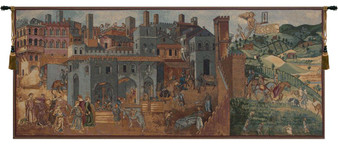 Allegoria Del Buon Governo Italian Tapestry "WW-11535-15413"