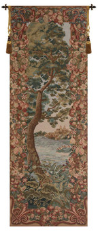 Verdure Castle Landscape Right Tapestry Wall Hanging "WW-11637-15525"