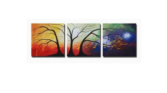 Cosmic Trees Canvas Wall Art "WW-4758-6672"