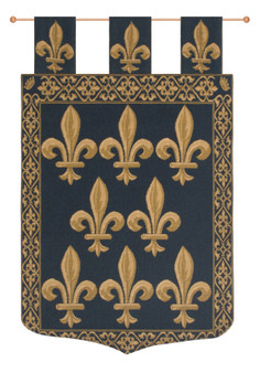 Fleur De Lys With Loops European Tapestry "WW-5209-7206"