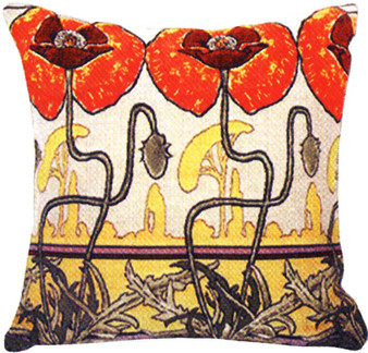 Pavot'S Art Nouveau French Cushion "WW-5425-7489"