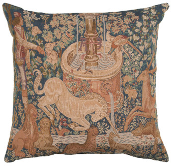 La Licorne A La Fontaine French Cushion "WW-883-1370"