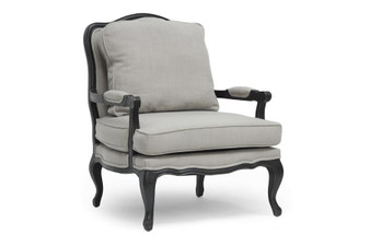 Antoinette Classic Antiqued French Accent Chair 52348-Beige By Baxton Studio