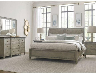 Savona Cal King Anna Sleigh Bed 6/0 Complete 654-307R By American Drew