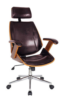 "97916" Lucas Desk Chair-Brown