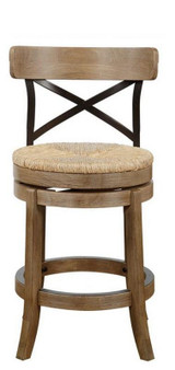 "76924" 24" Myrtle Counter Stool-Wire-Brush Swivel
