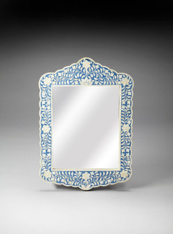 "3451319" Vivienne Blue Bone Inlay Wall Mirror