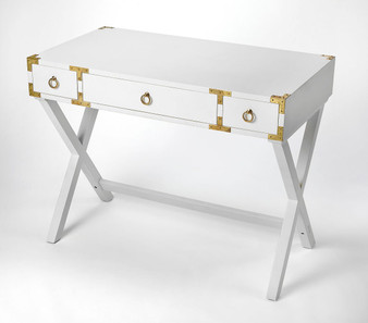"9341304" Forster Glossy White Writing Desk "Special"