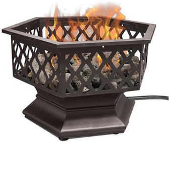 Hexagon Outdoor Gas Firepit "GAD16677SP"