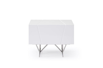 Modrest Chrysler Modern White Nightstand VGVCN8978-WHT