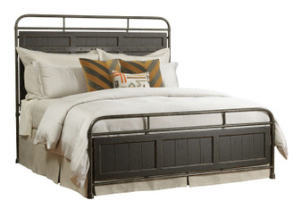 Mill House Folsom Queen Metal Bed - Complete - Anvil Finish 860-395AP