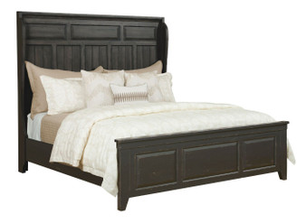 Mill House Powell Queen Shelter Bed - Complete - Anvil Finish 860-304AP