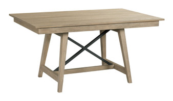 The Nook - Heathered Oak 60" Trestle Table 665-763