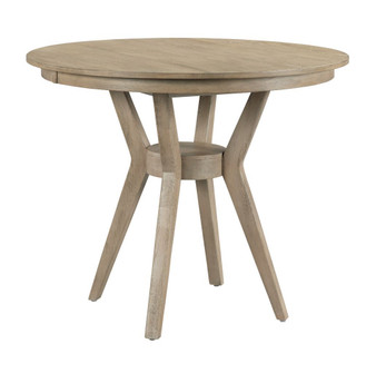 The Nook - Heathered Oak 54" Round Counter Height Dining Table Complete 665-54XCP