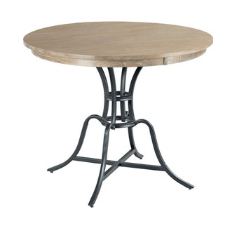 The Nook - Heathered Oak 54" Round Counter Height Table Complete 665-54MCP