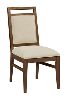 The Nook - Hewned Maple Upholstered Side Chair 664-636