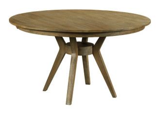 The Nook - Brushed Oak 54" Round Dining Table Complete 663-54XP