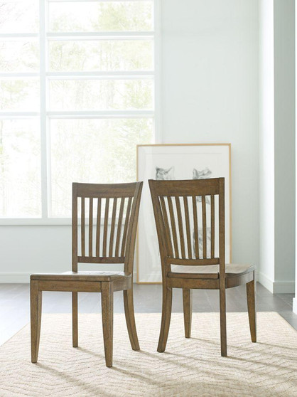The Nook (Oak) Wood Seat Side Chair 663-622