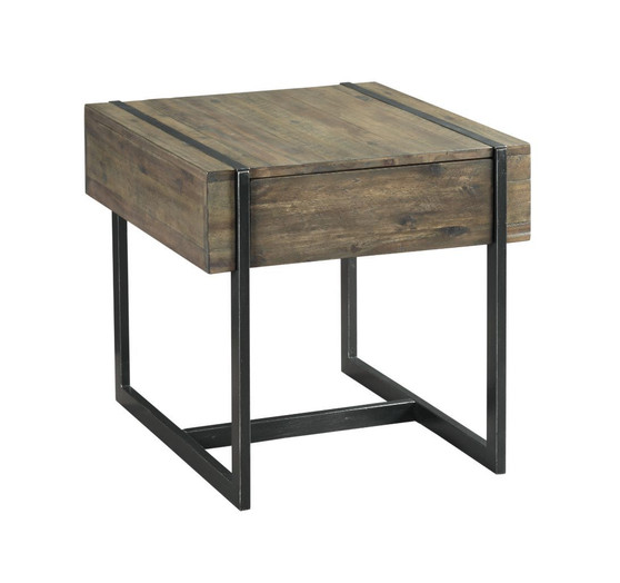 Modern Timber Rectangular Drawer End Table 626-916 By Hammary Furniture