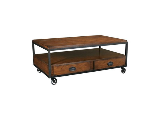 Baja Brown Rectangular Cocktail Table T20750-T2075207-00 By Hammary Furniture