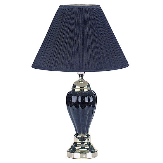 "6117BK" 27" Ceramic Table Lamp - Black By Ore International