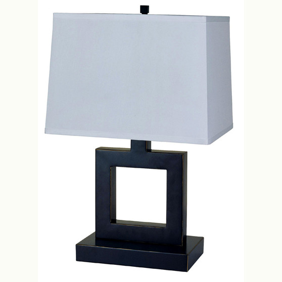 "8137B" 22" Square Table Lamp - Dark Bronze By Ore International