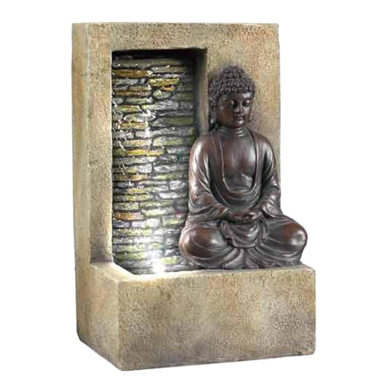 "FT-1199/1L" 10"H Buddah Tabletop Fountain By Ore International