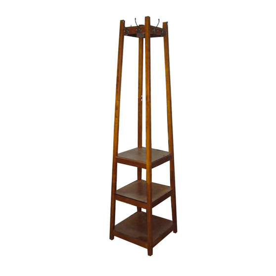 "FW1275C" 3 Tier Tower Shoe/ Coat Rack-Brown By Ore International