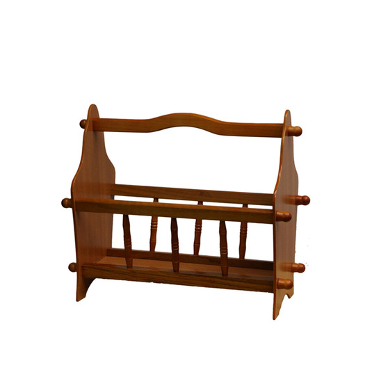 "JW-110 OAK" Magazine Rack - 14" By Ore International