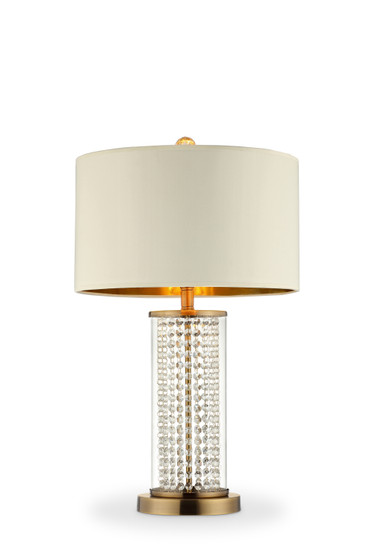 "ORE-5159T" 28.75" In Pluviam Crystal Table Lamp By Ore International
