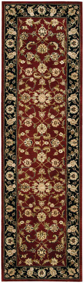 Nourison 2000 2002 Burgundy 8' Runner Area Rug 099446126894