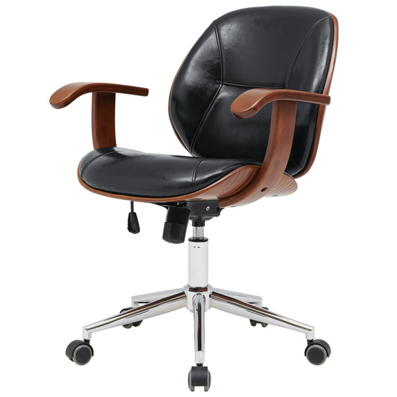 Samuel PU Bamboo Office Chair w/ Armrest 1160030-Bwl