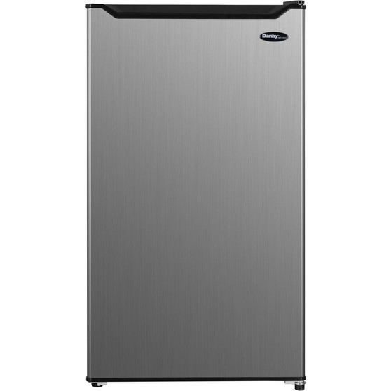 3.3 Cuft. Refrigerator, Full Width Freezer Section, Manual Deforst,Estar "DCR033B1SLM"