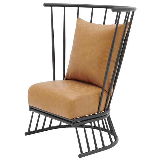 Jupiter PU Metal Accent Chair 9300119-309