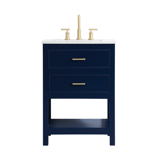 24 Inch Single Bathroom Vanity In Blue "VF19024BL"