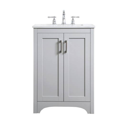 24 Inch Single Bathroom Vanity In Grey "VF17024GR"