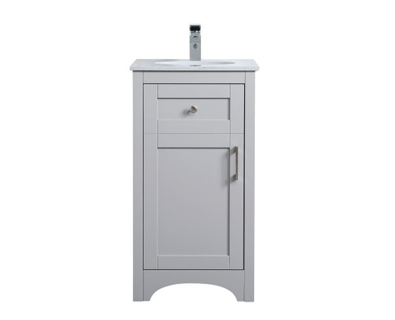 18 Inch Single Bathroom Vanity In Grey "VF17018GR"