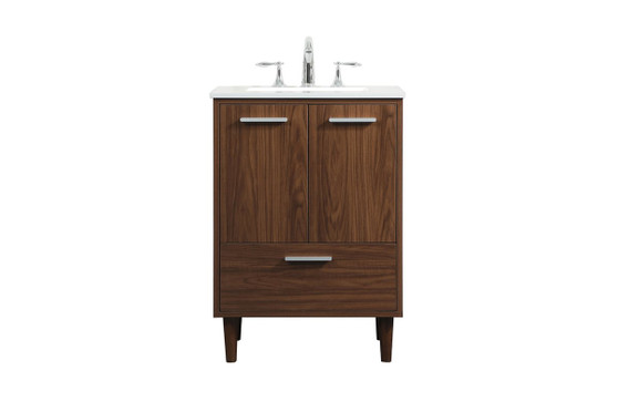 24 Inch Bathroom Vanity In Walnut "VF47024MWT"