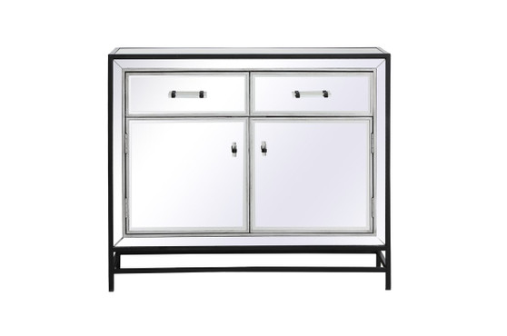 James 38 In. Mirrored Cabinet In Black "MF72038BK"