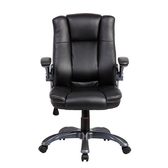 "RTA-4902-BK" Techni Mobili Medium Back Manager Chair With Flip-Up Arms Black