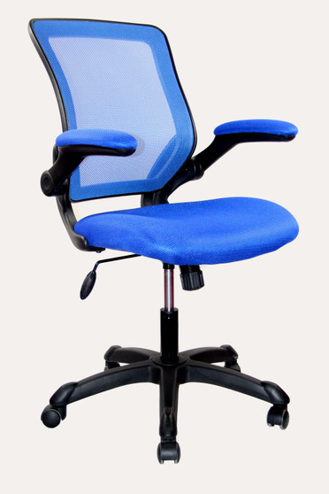 "RTA-8050-BL" Techni Mobili Mesh Task Chair With Flip-Up Arms