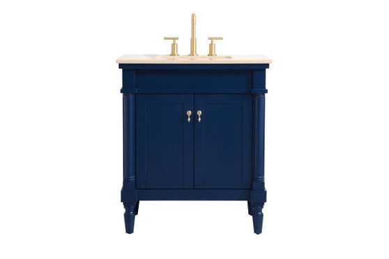 30 Inch Single Bathroom Vanity In Blue "VF-1030BL"