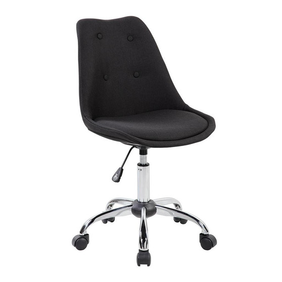 "RTA-K460-BK" Techni Mobili Armless Task Chair With Buttons - Black