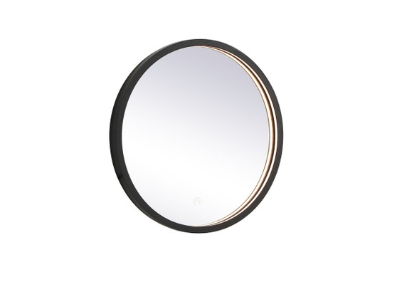 Pier 18 Inch Led Mirror With Adjustable Color Temperature 3000K/4200K/6400K In Black "MRE6018BK"