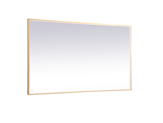 Pier 42X72 Inch Led Mirror With Adjustable Color Temperature 3000K/4200K/6400K In Brass "MRE64272BR"