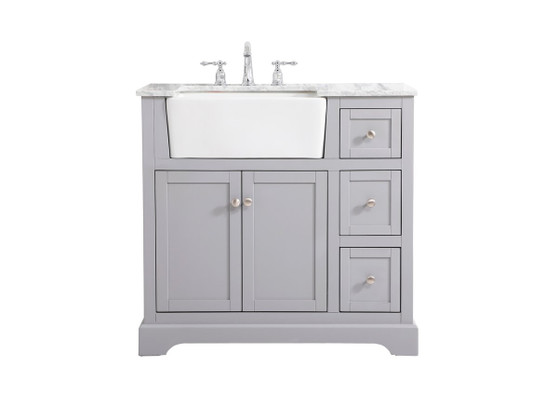 36 Inch Single Bathroom Vanity In Grey "VF60236GR"