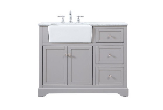 42 Inch Single Bathroom Vanity In Grey "VF60242GR"