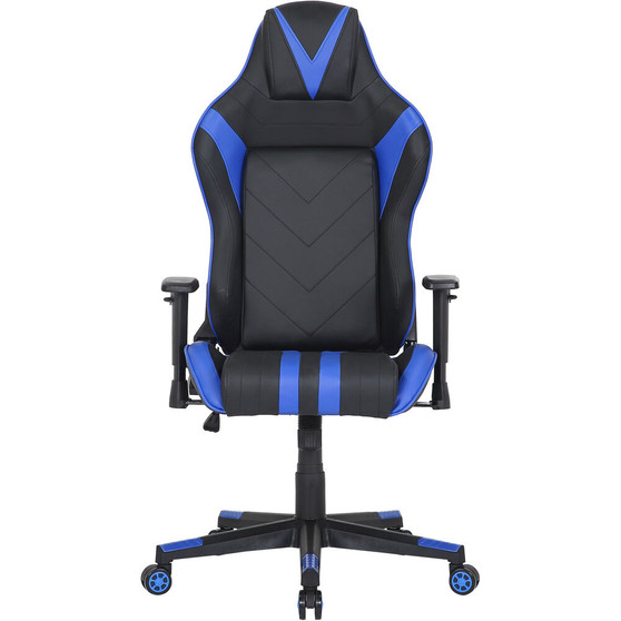 Hanover Commando Gas Lift 2-Tone Gaming Chair, Faux Leather "HGC0112"